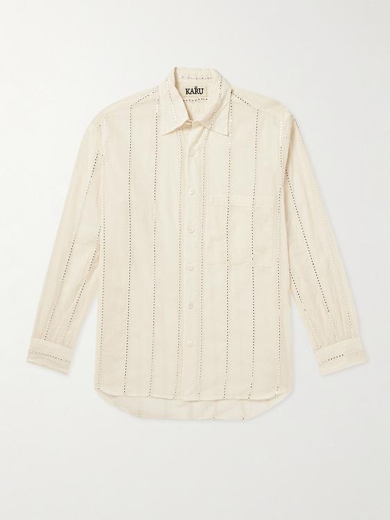 White casual shirt from Kartik Research