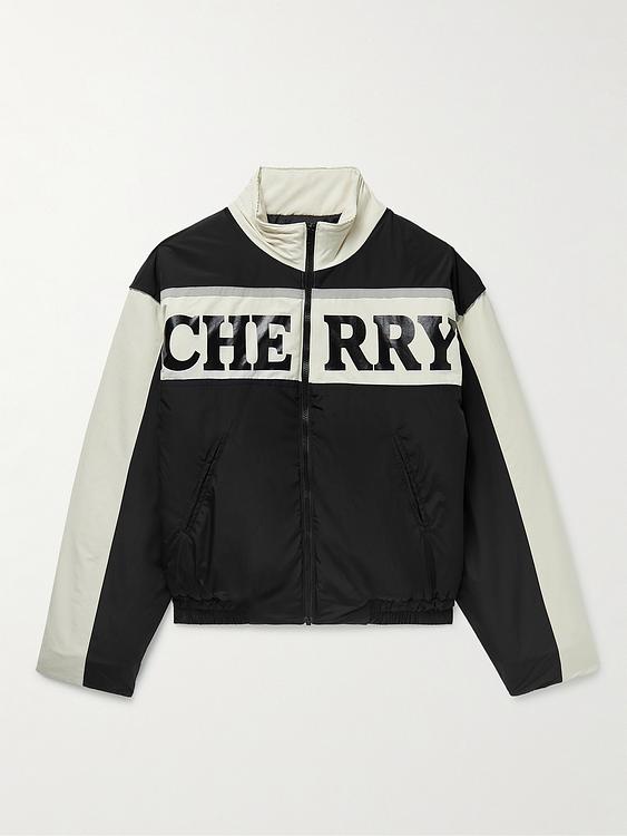 Print black casual jacket from Cherry Los Angeles