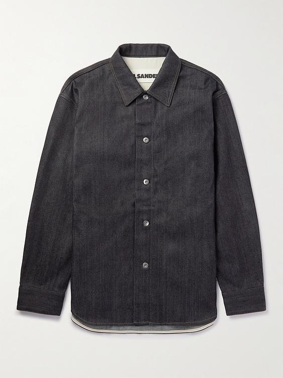 Black denim shirt from Jil Sander