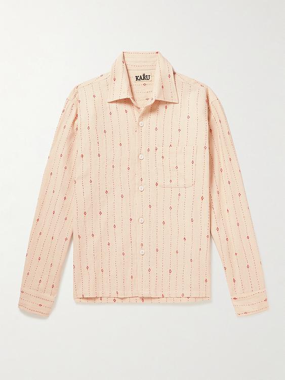 Beige casual shirt from Kartik Research