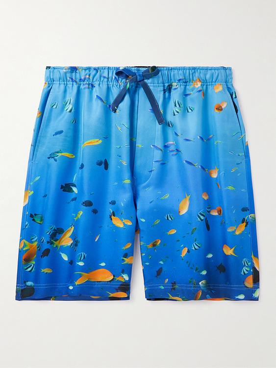 Blue drawstring shorts from Loewe