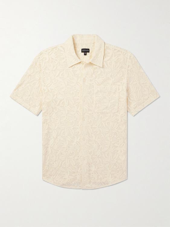White short sleeve polo shirt from Club Monaco
