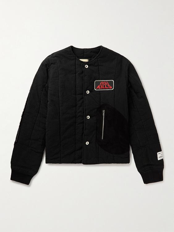 Print black casual jacket from Gallery Dept.