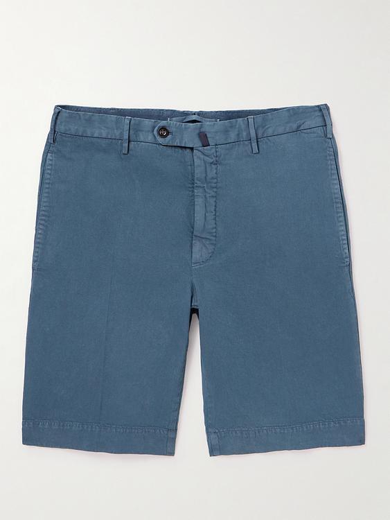 Dark grey chino shorts from Incotex