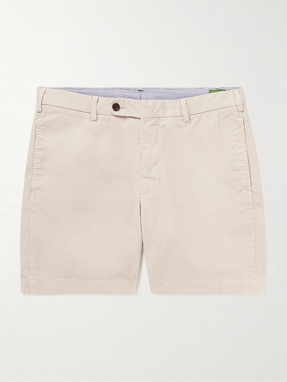 White chino shorts from Sid Mashburn