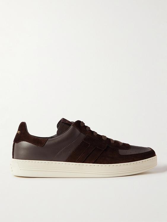 Dark brown sneakers from Tom Ford