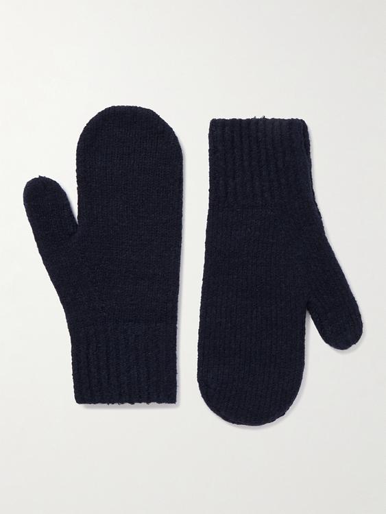 Dark blue gloves from Acne Studios