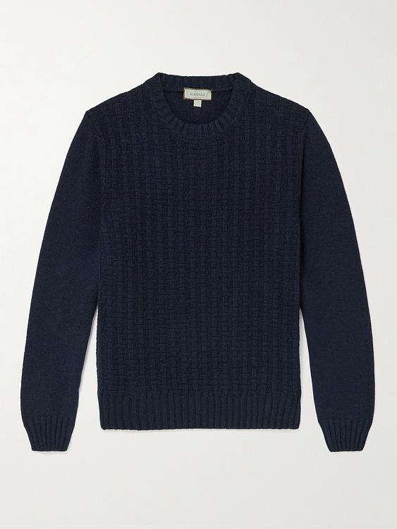 Dark blue sweater from Canali
