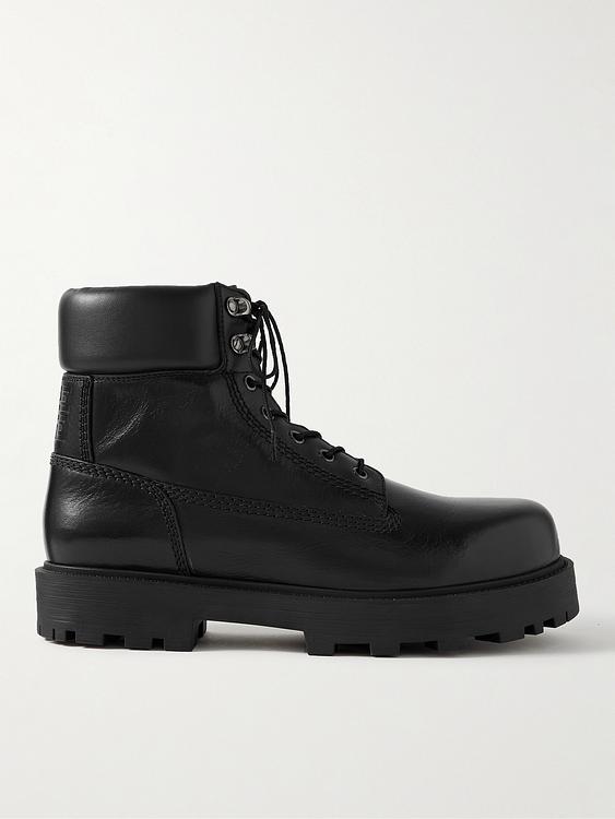 Black lace-up boots from Givenchy