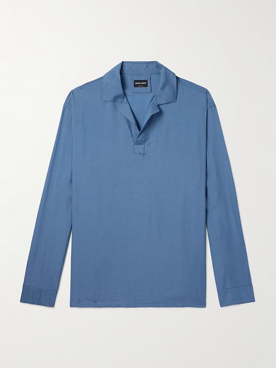Blue casual shirt from Giorgio Armani