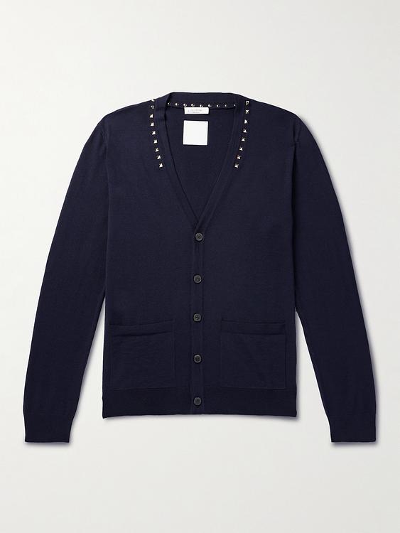 Dark blue cardigan from Valentino Garavani