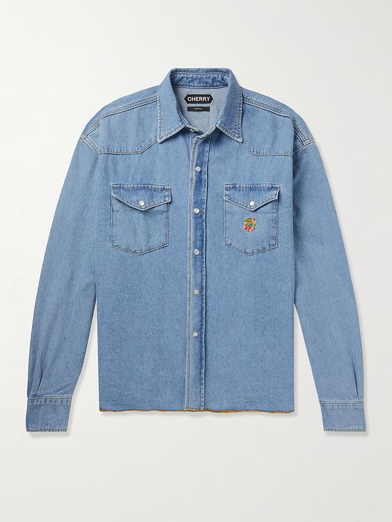 Blue denim shirt from Cherry Los Angeles