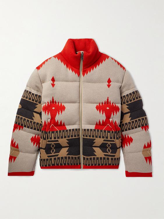 Grey down jacket from Alanui