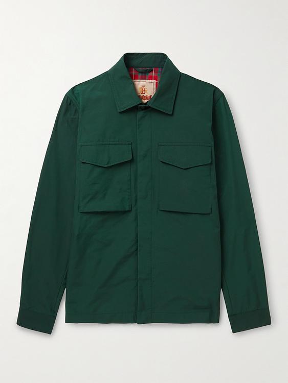 Dark green overshirt from Baracuta