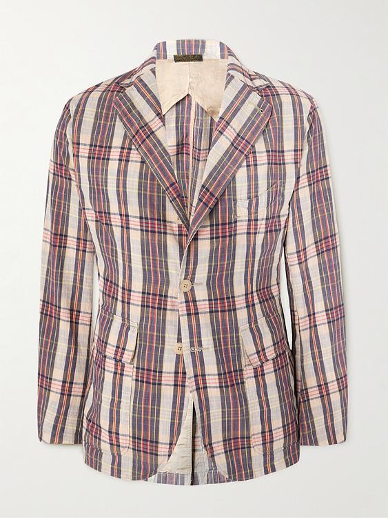 Checkered multicolor blazer from RRL