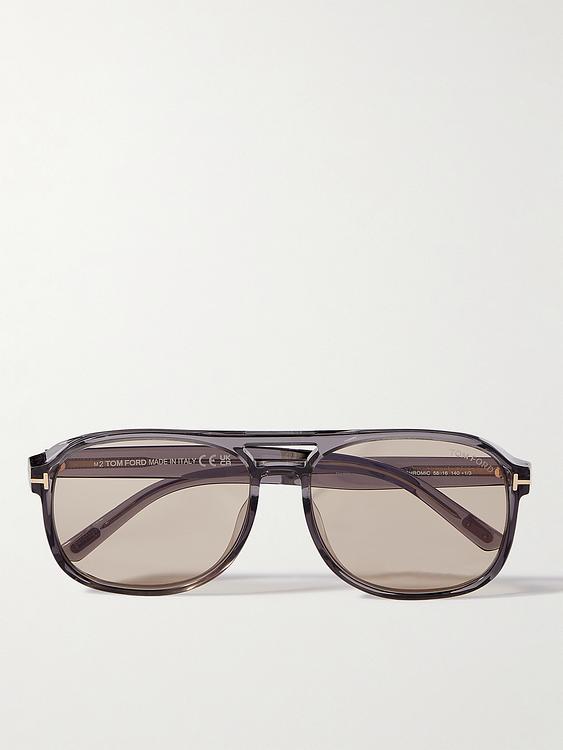 Grey d-frame sunglasses from Tom Ford