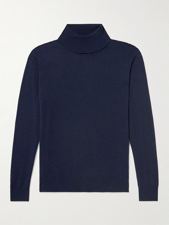 Dark blue turtleneck from Canali