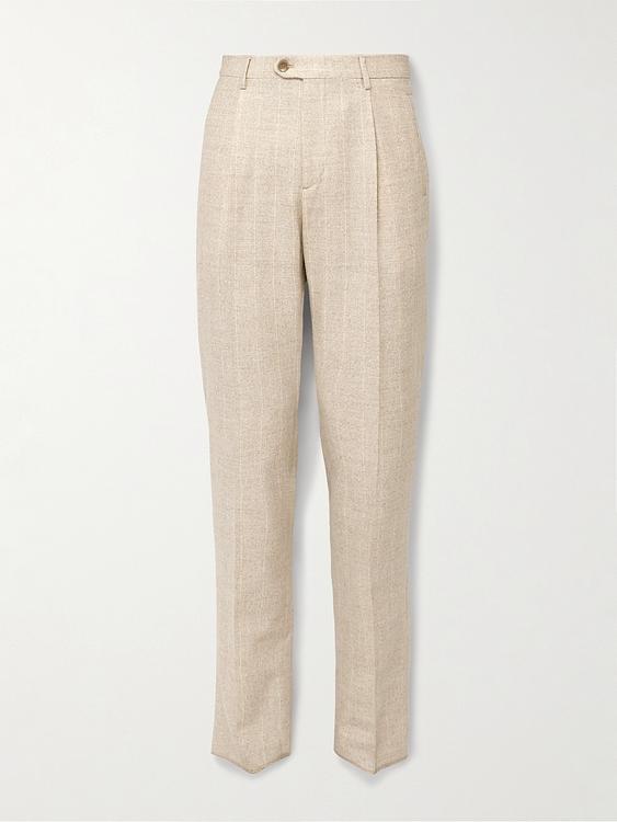 Beige suit trousers from Etro