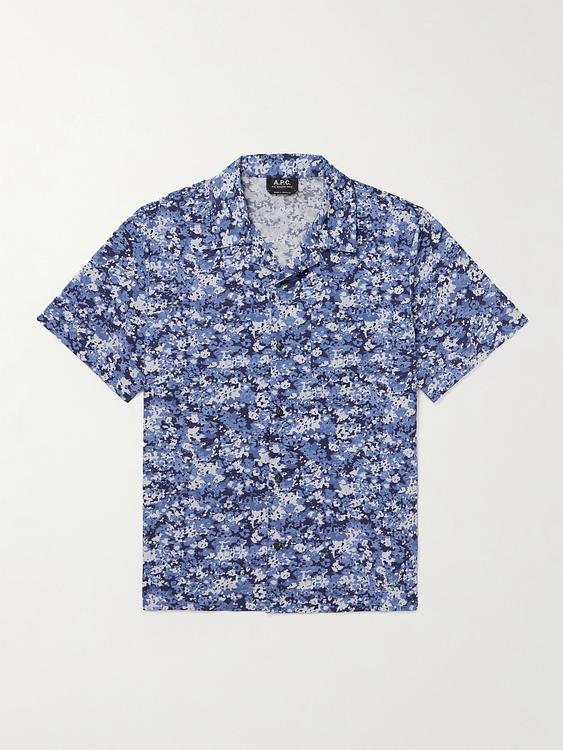Blue short sleeve shirt from A.P.C