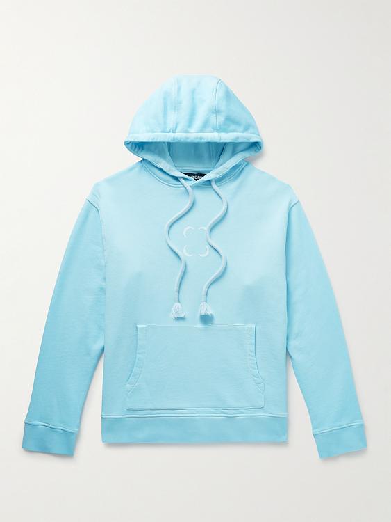 Light blue hooded sweatshirt from Saif Ud Deen