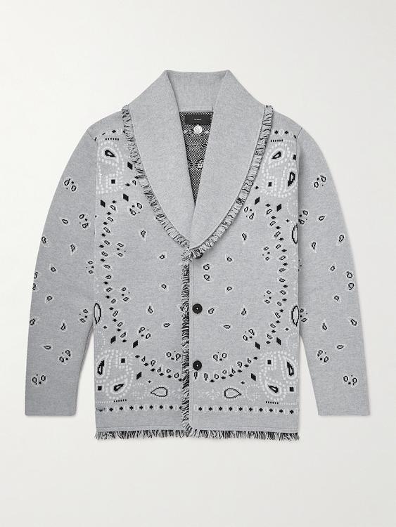 Grey cardigan from Alanui