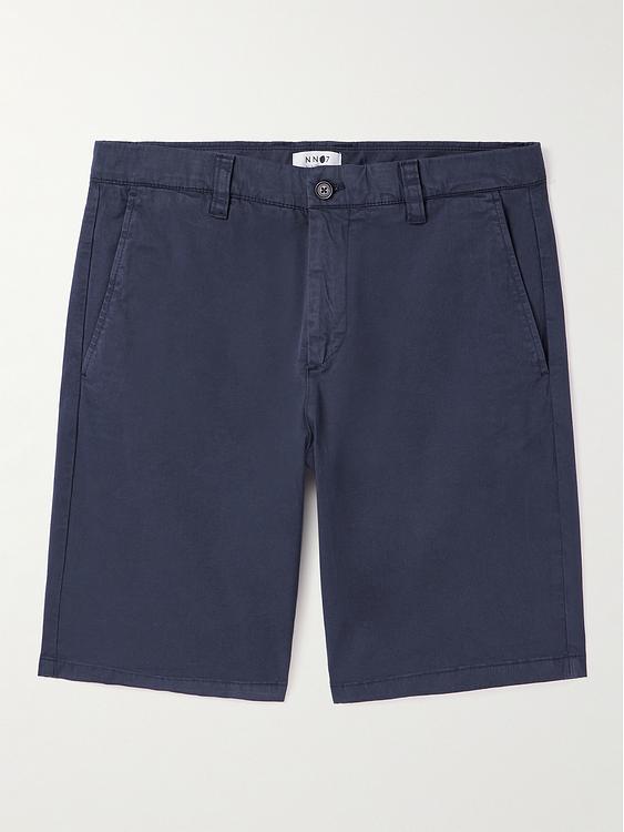 Dark blue chino shorts from NN07