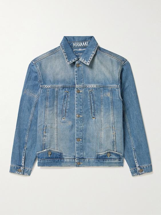 Dark grey denim jacket from Manaaki