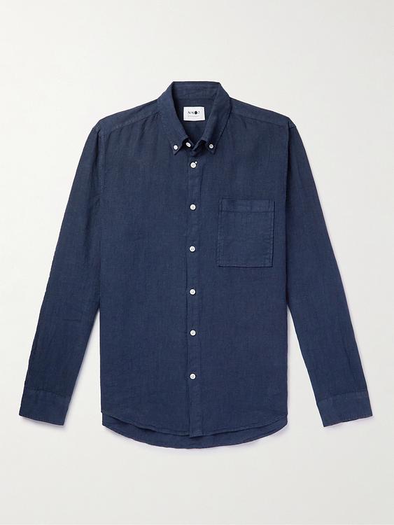 Dark blue casual shirt from NN07
