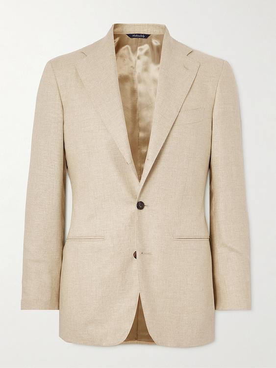 Beige blazer from Saman Amel