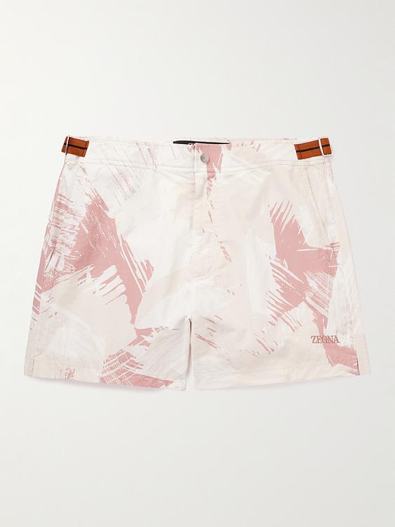 White swim shorts from Zegna