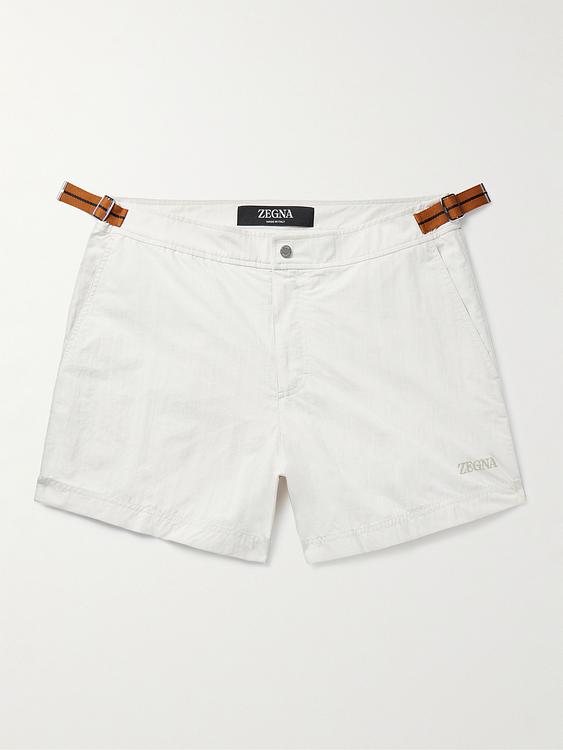 White chino shorts from Zegna
