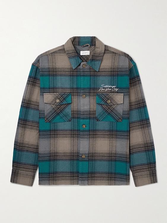 Checkered multicolor overshirt from Saturdays Nyc
