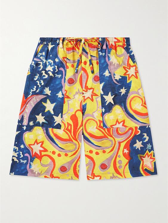 Multicolor drawstring shorts from Marni