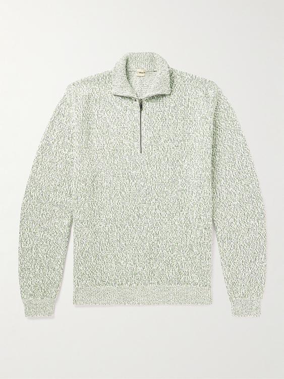Light green half-zip from Massimo Alba