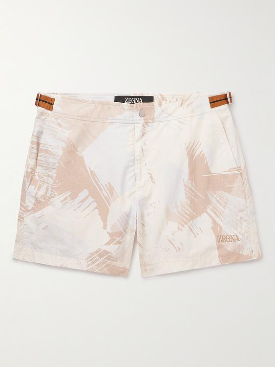 White swim shorts from Zegna