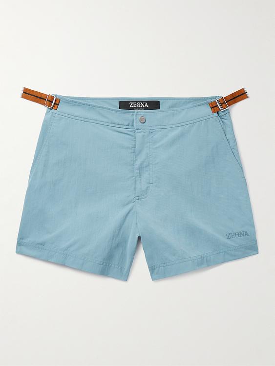 Blue swim shorts from Zegna