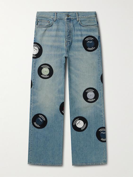 Blue wide-leg jeans from Amiri
