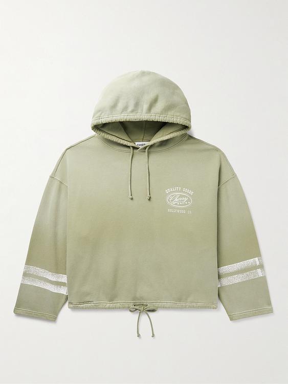Print beige hooded sweatshirt from Cherry Los Angeles