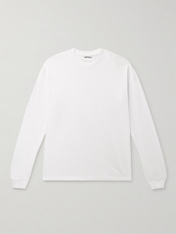 White long sleeve t-shirt from Auralee