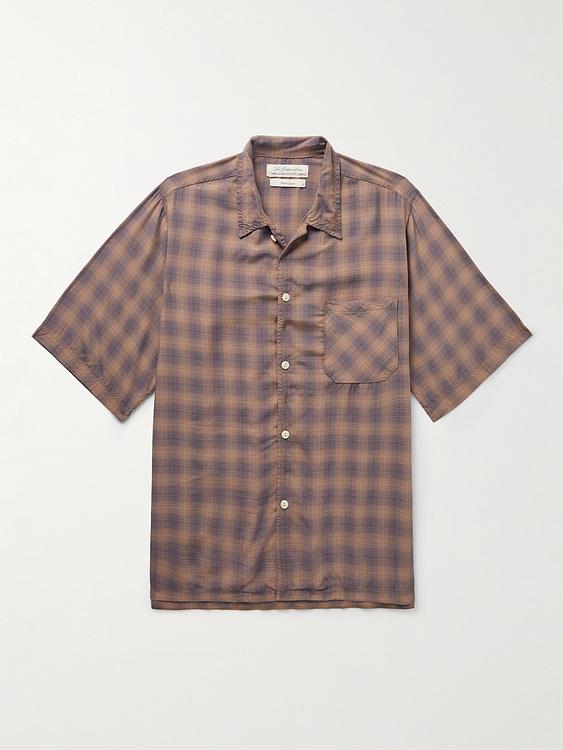 Checkered grey short sleeve shirt from Remi Relief