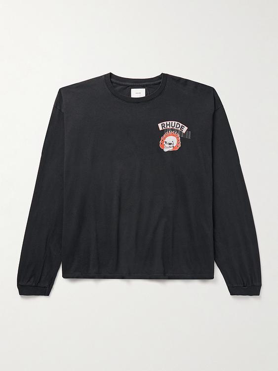 Print black t-shirt from Rhude