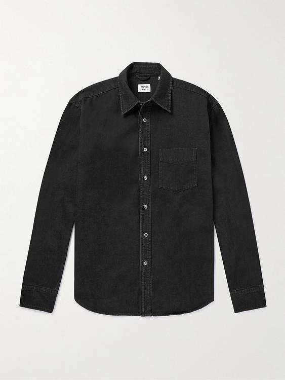 Black casual shirt from Aspesi