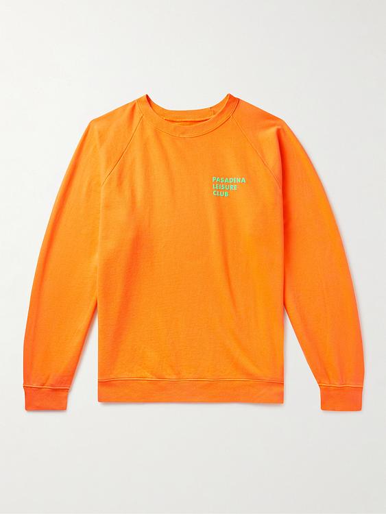 Print orange sweatshirt from Pasadena Leisure Club