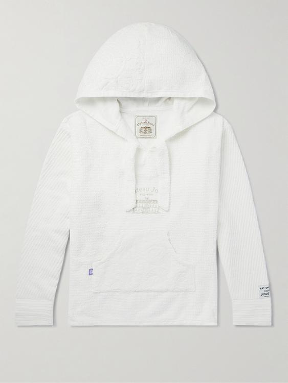 White hooded sweatshirt from Gallery Dept.
