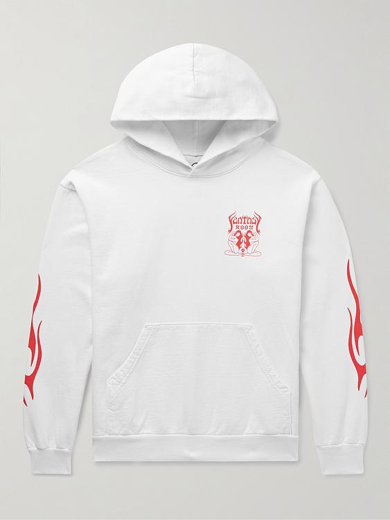 Print white hooded sweatshirt from Local Authority La