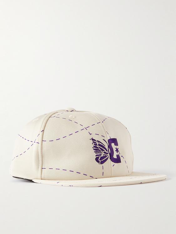 Print beige cap from Needles