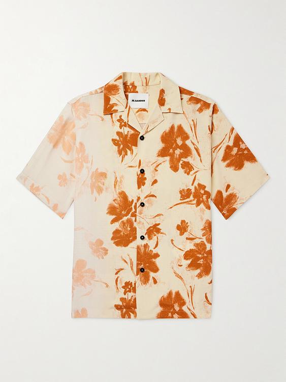 Beige short sleeve shirt from Jil Sander