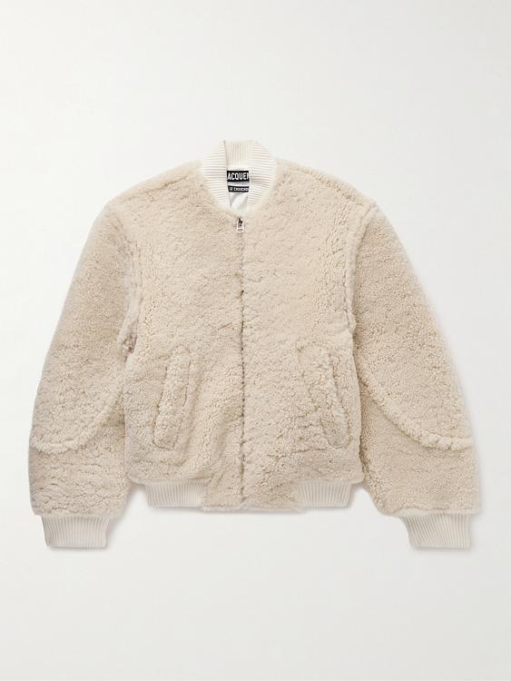 Beige bomber jacket from Jacquemus