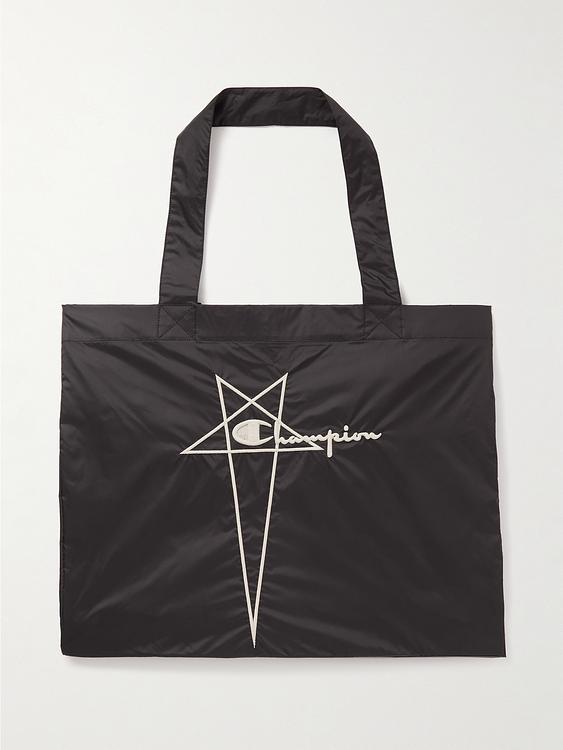 Dark grey tote bag from Rick Owens