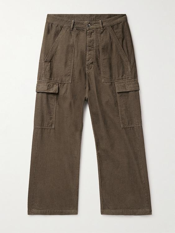 Dark green cargo trousers from Drkshdw By Rick Owens